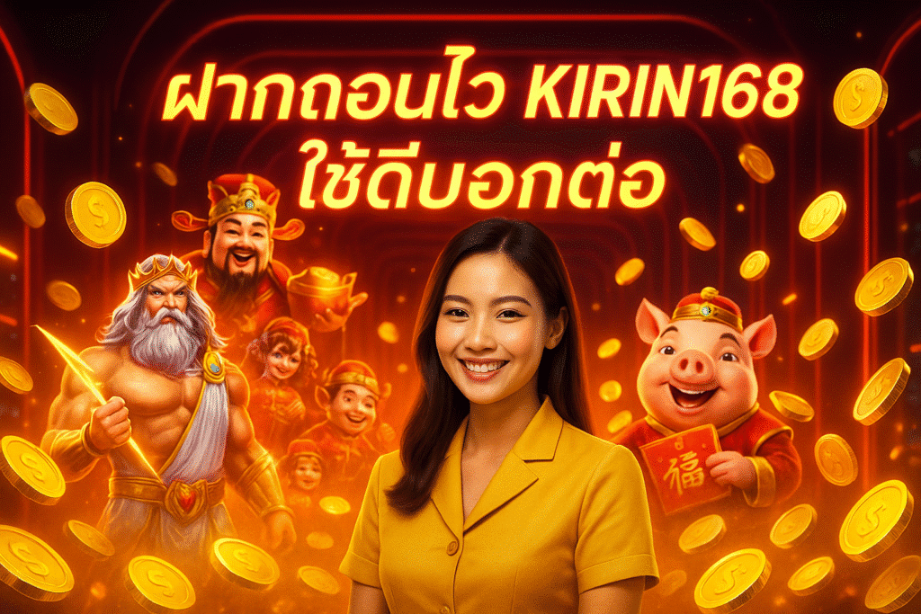 ฝากถอนไว KIRIN168 ใช้ดีบอกต่อ