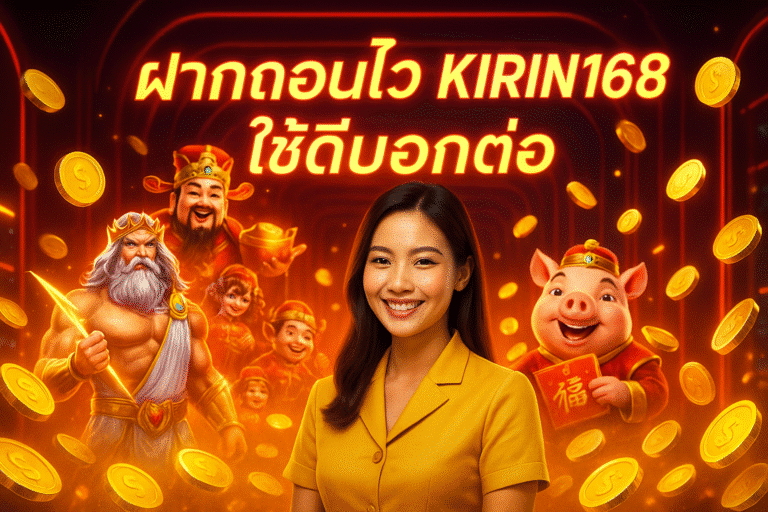 ฝากถอนไว KIRIN168 ใช้ดีบอกต่อ